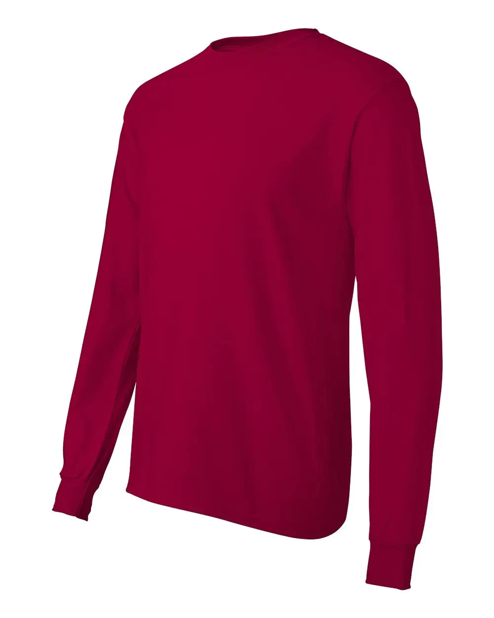 Hanes 5586 Authentic Long Sleeve T-shirt - Deep Red - s