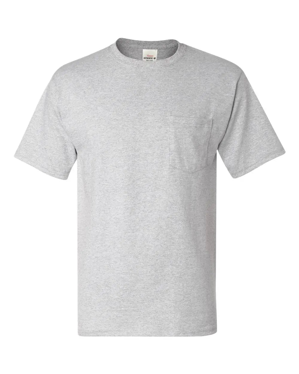 Hanes 5590 Authentic Pocket T-shirt - Ash