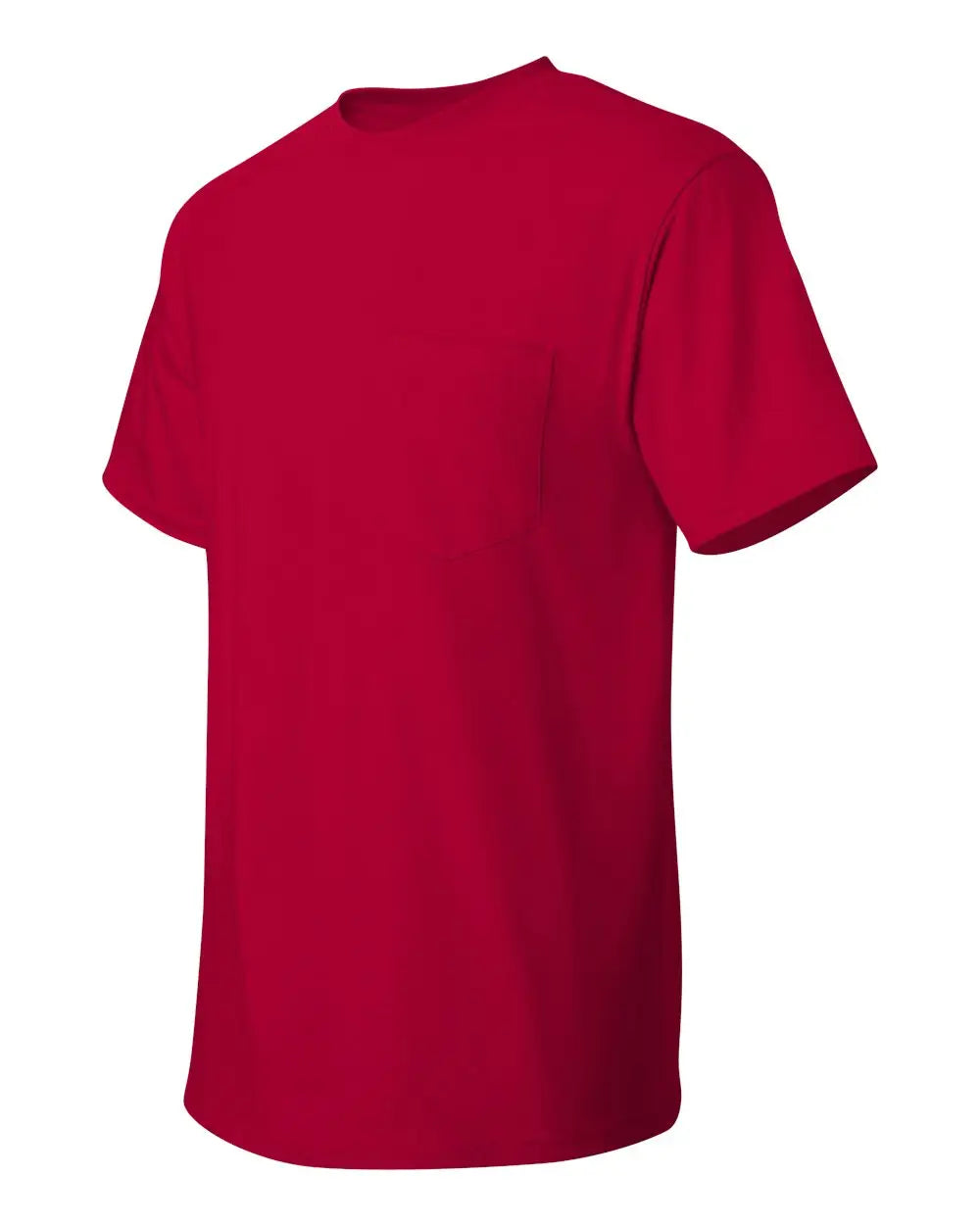 Hanes 5590 Authentic Pocket T-shirt - Deep Red