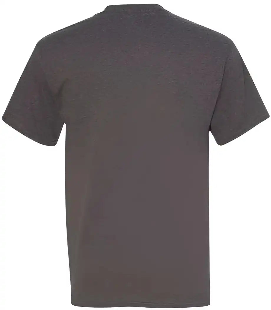 Hanes 5590 Authentic Short Sleeve Pocket t Shirt Charcoal Heather
