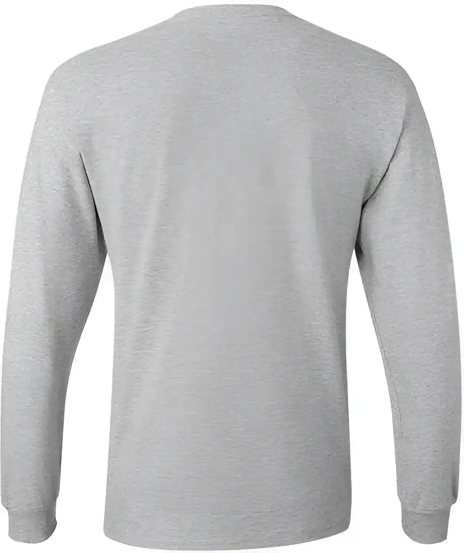 Hanes 5596 Authentic Long Sleeve Pocket T-shirt - Light Steel