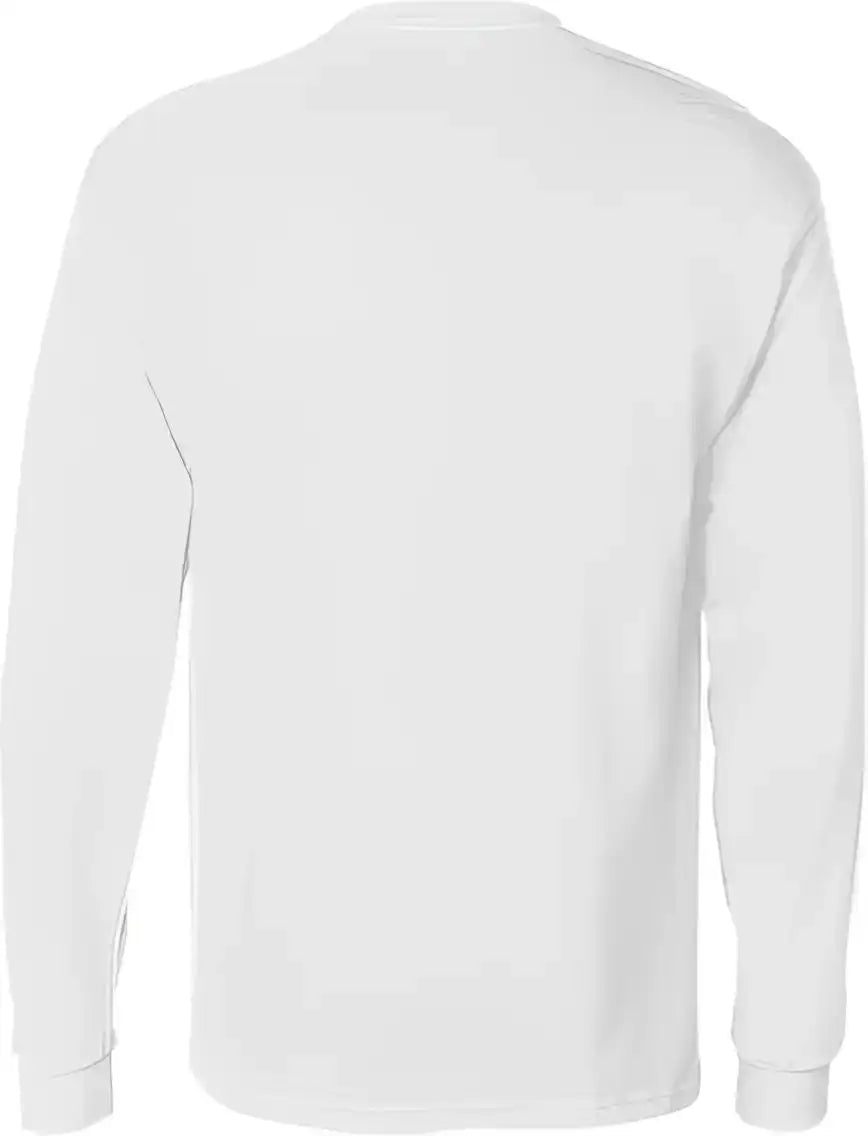 Hanes 5596 Authentic Long Sleeve Pocket T-shirt - White