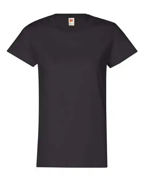 Hanes 5680 Essential-t Womens Short Sleeve T-shirt - Black
