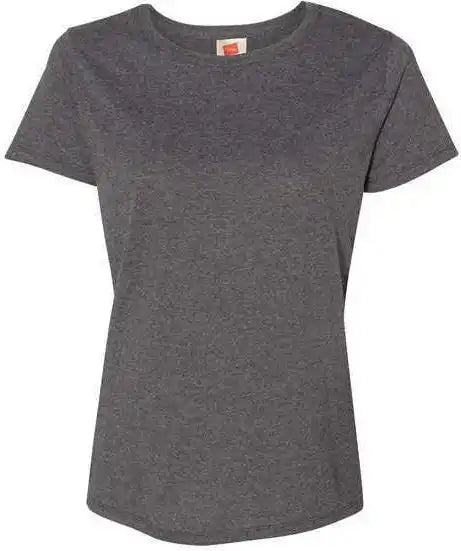Hanes 5680 Essential-t Womens Short Sleeve T-shirt - Charcoal Heather