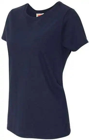 Hanes 5680 Essential-t Womens Short Sleeve T-shirt - Navy