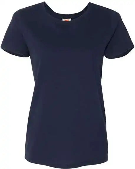 Hanes 5680 Essential-t Womens Short Sleeve T-shirt - Navy