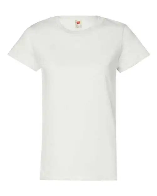 Hanes 5680 Essential-t Womens Short Sleeve T-shirt - White