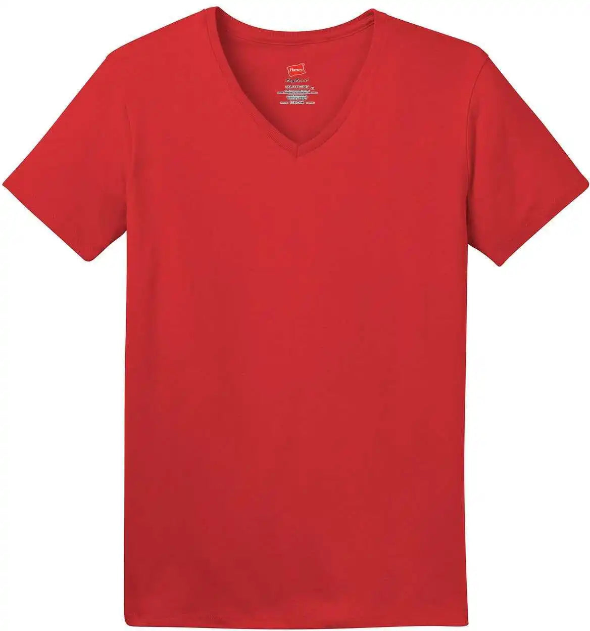 Hanes 5780 Ladies Comfortsoft V-neck Tee - Deep Red