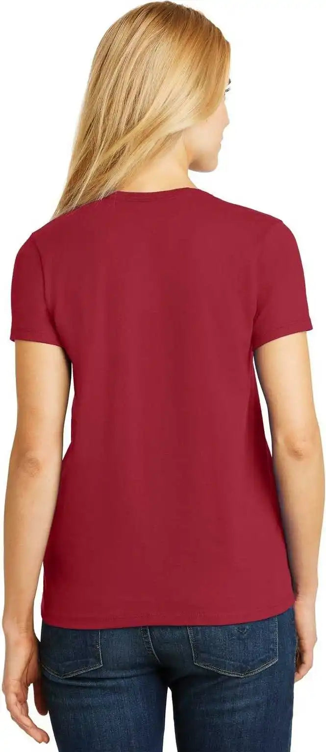 Hanes 5780 Ladies Comfortsoft V-neck Tee - Deep Red