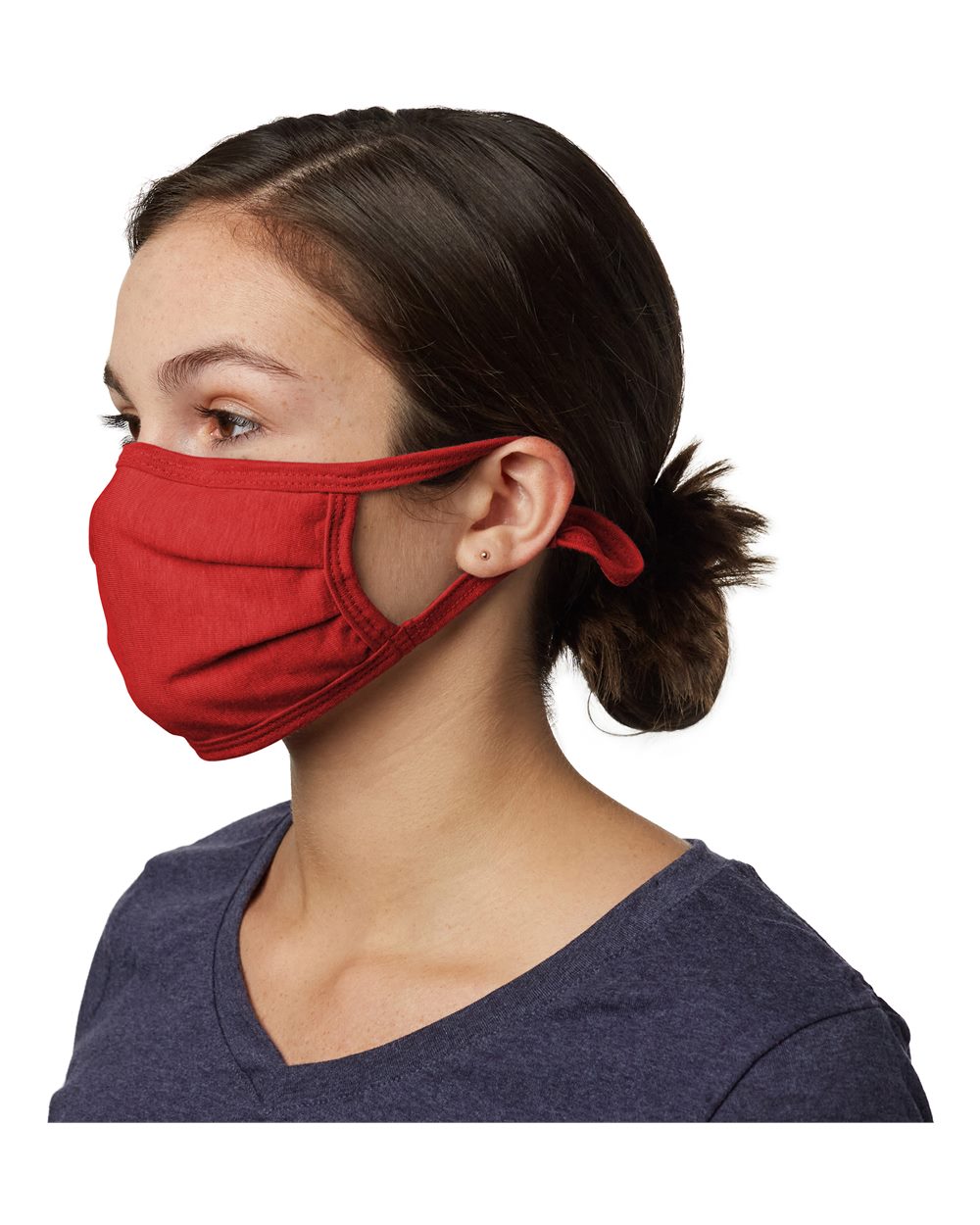 Hanes Bmskar X-temp™ 2-ply Adjustable Face Mask - Deep Red