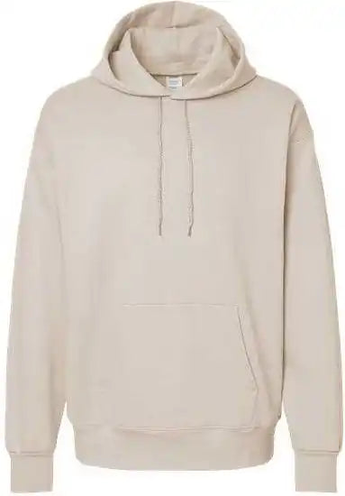 Hanes F170 Ultimate Cotton Hooded Sweatshirt Sand