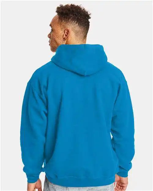 Hanes F170 Ultimate Cotton Hooded Sweatshirt Teal