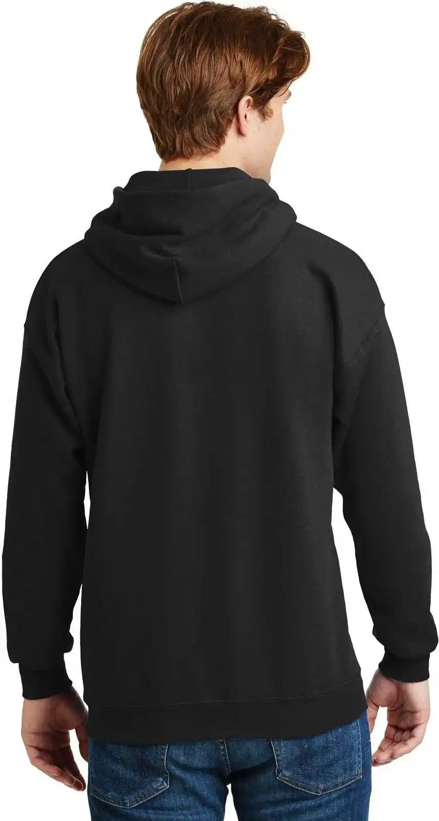 Hanes F170 Ultimate Cotton Pullover Hooded Sweatshirt Black