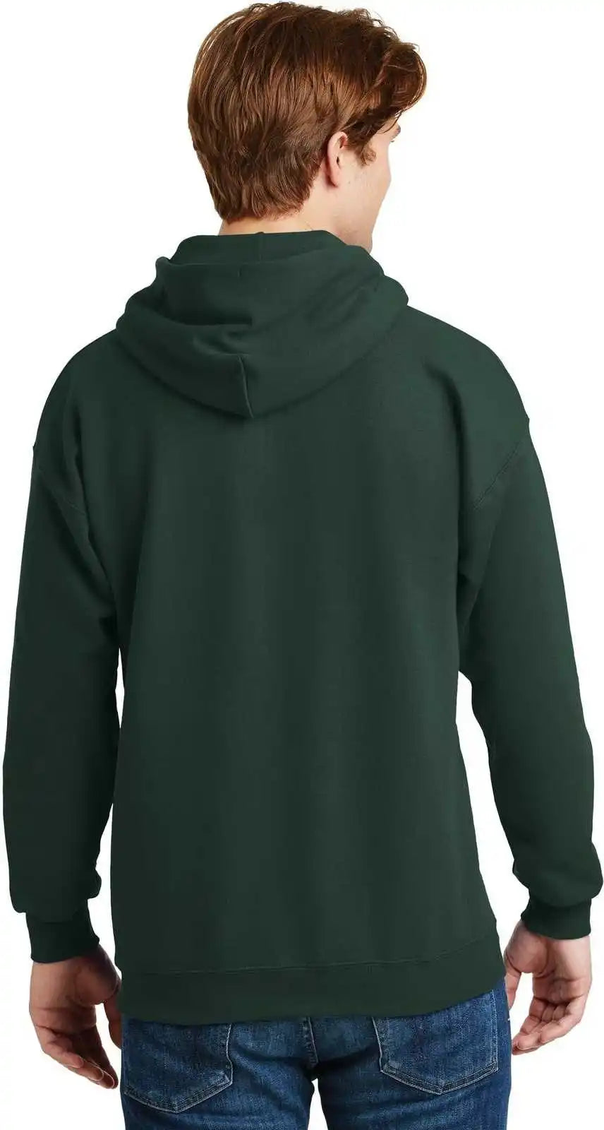 Hanes F170 Ultimate Cotton Pullover Hooded Sweatshirt Deep Forest