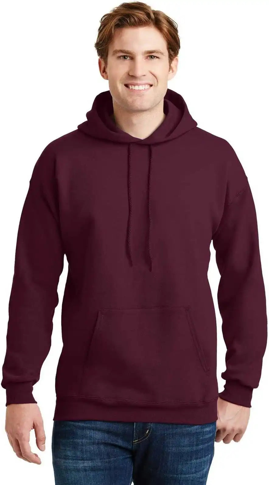 Hanes F170 Ultimate Cotton Pullover Hooded Sweatshirt - Maroon