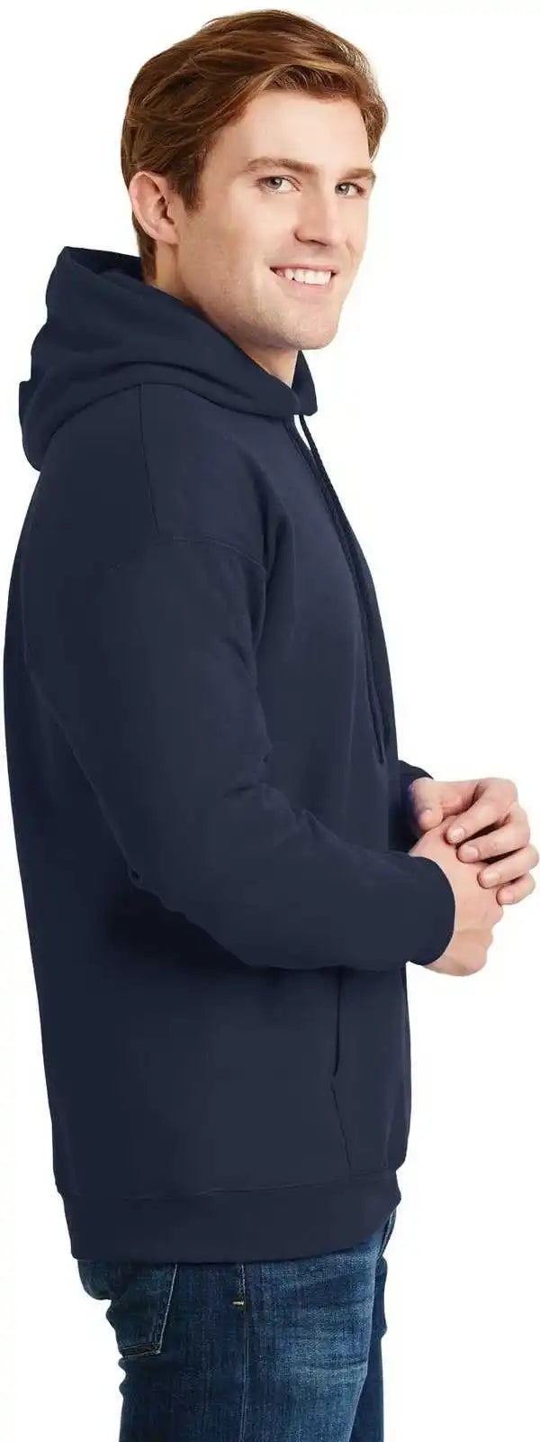 Hanes F170 Ultimate Cotton Pullover Hooded Sweatshirt - Navy