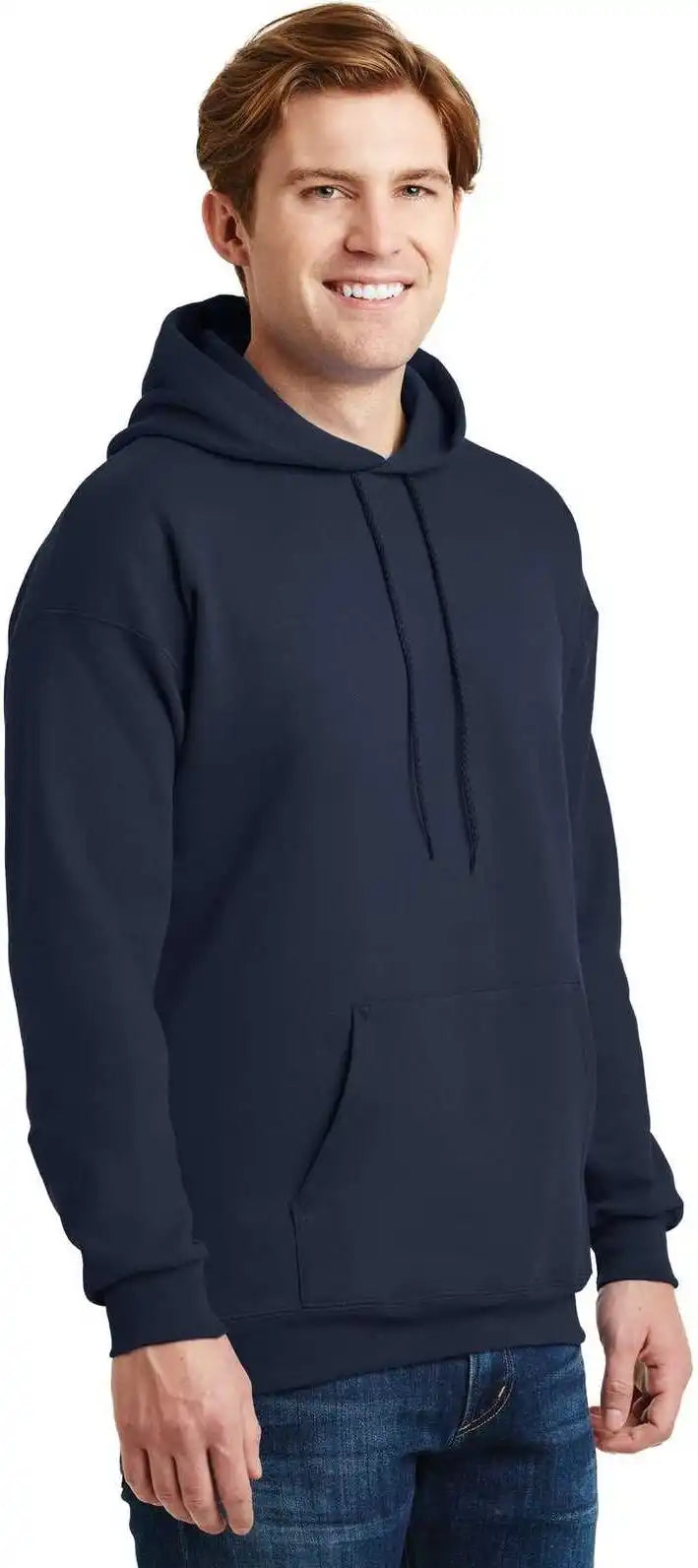 Hanes F170 Ultimate Cotton Pullover Hooded Sweatshirt - Navy