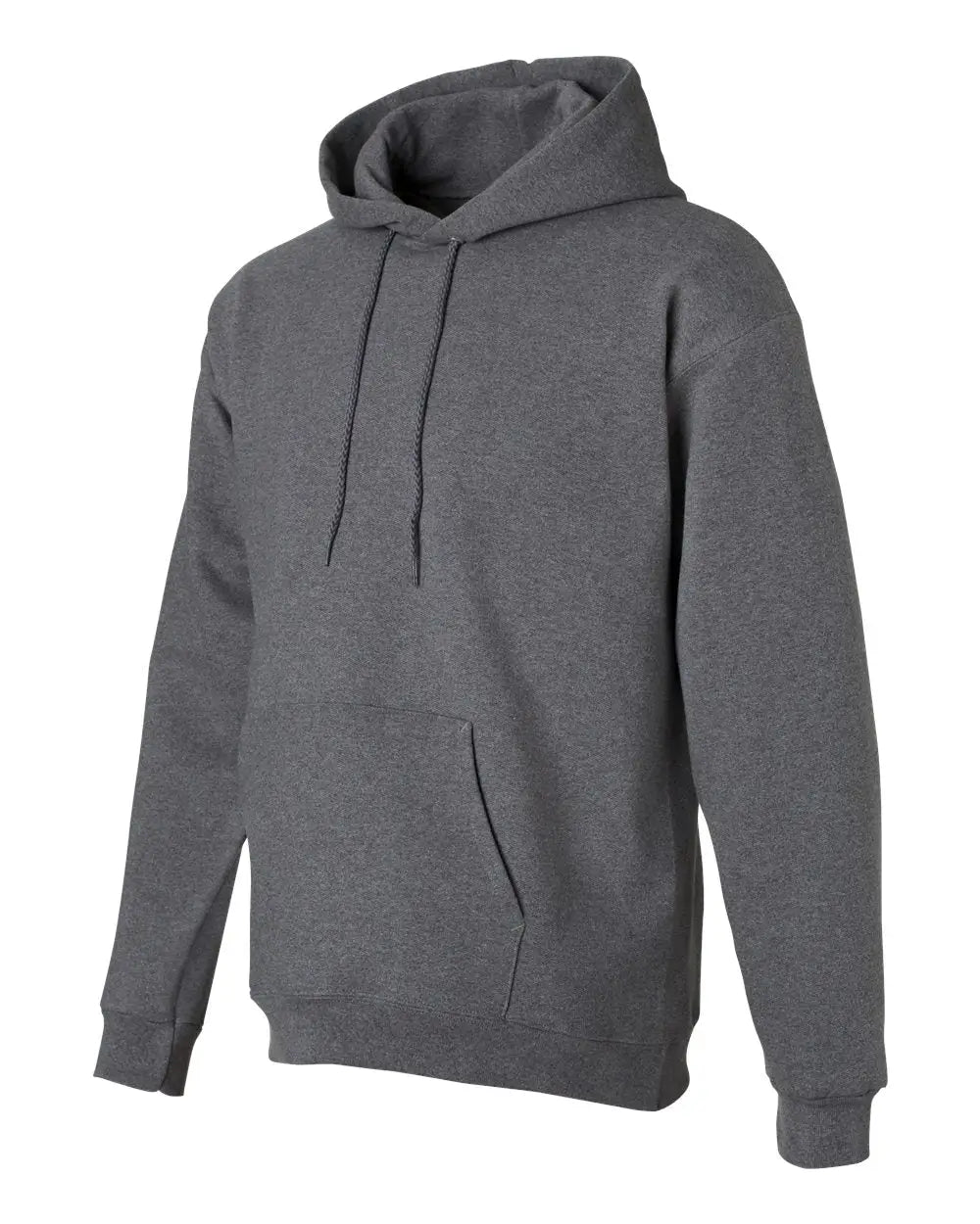 Hanes F170 Ultimate Cotton® Hooded Sweatshirt - Charcoal Heather - Dark Gray / s