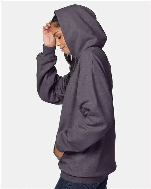 Hanes F170 Ultimate Cotton® Hooded Sweatshirt - Charcoal Heather