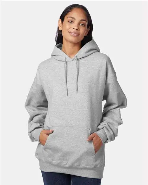 Hanes F170 Ultimate Cotton® Hooded Sweatshirt - Light Steel