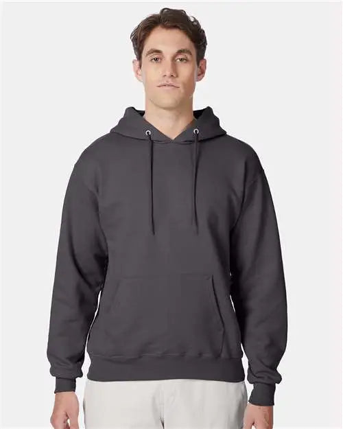 Hanes F170 Ultimate Cotton® Hooded Sweatshirt - Smoke Grey