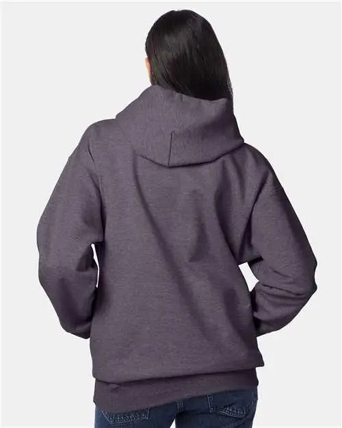 Hanes F170 Ultimate Cottonâ Hooded Sweatshirt - Charcoal Heather