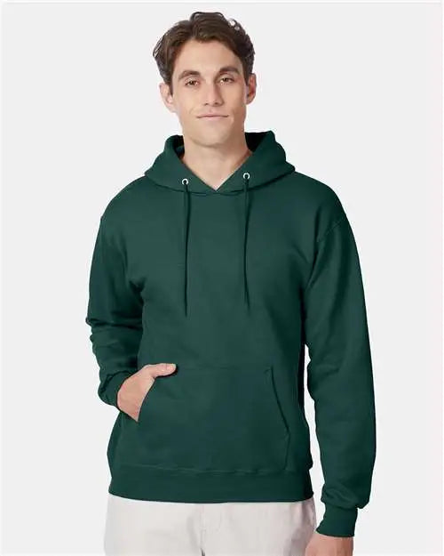 Hanes F170 Ultimate Cottonâ Hooded Sweatshirt - Deep Forest