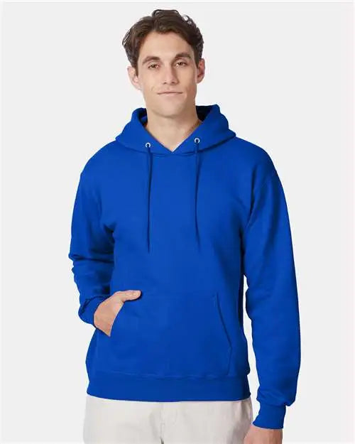 Hanes F170 Ultimate Cottonâ Hooded Sweatshirt - Deep Royal