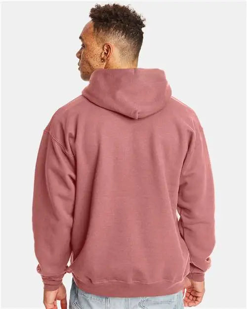 Hanes F170 Ultimate Cottonâ Hooded Sweatshirt - Mauve
