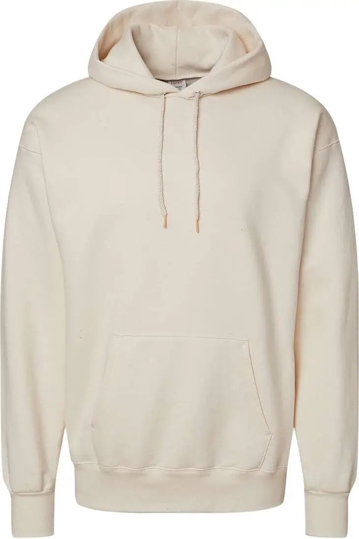 Hanes F170 Ultimate Cottonâ Hooded Sweatshirt - Natural