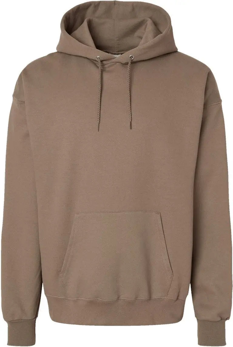 Hanes F170 Ultimate Cottonâ Hooded Sweatshirt - Pebble