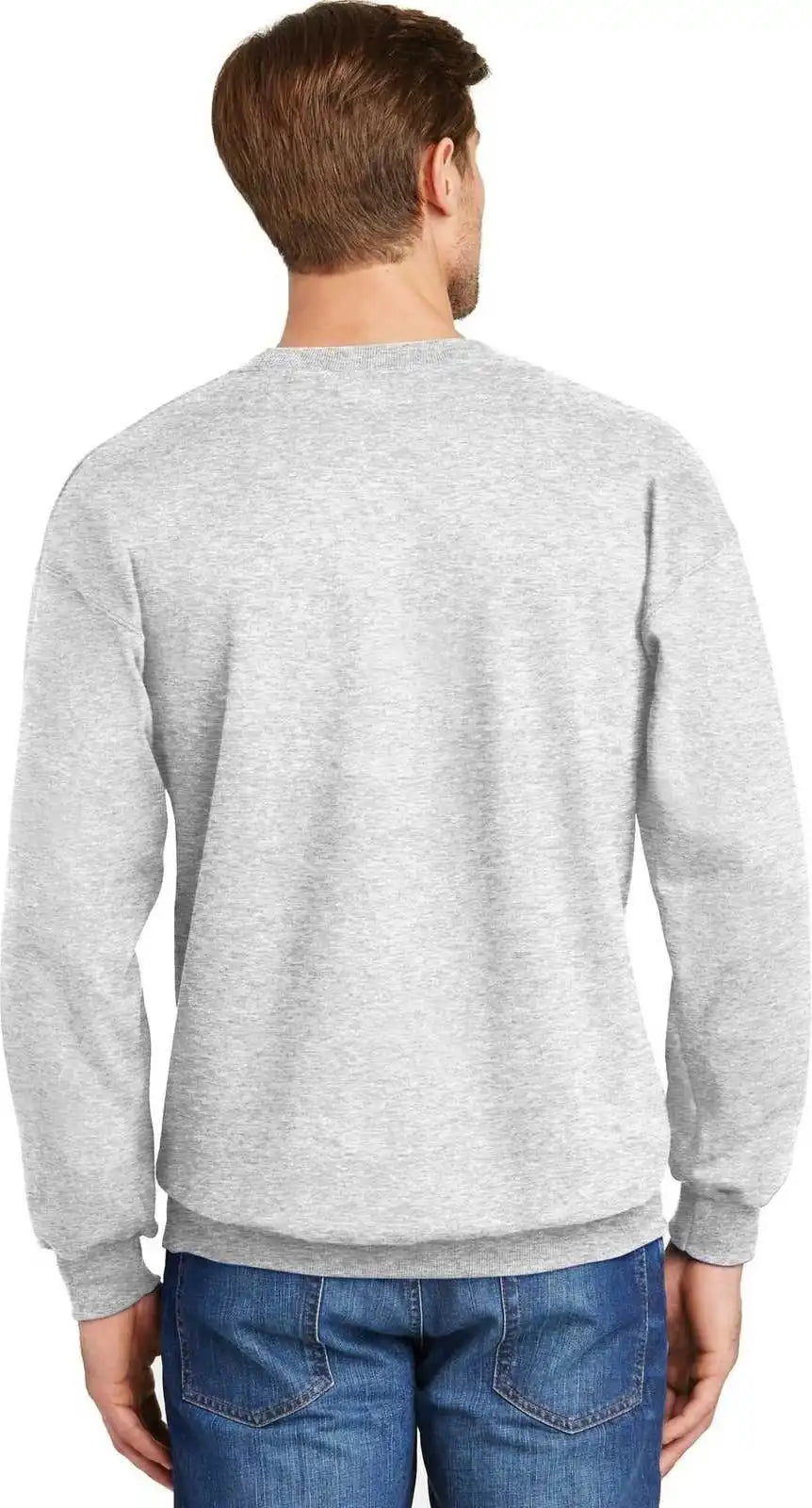 Hanes F260 Ultimate Cotton Crewneck Sweatshirt Ash