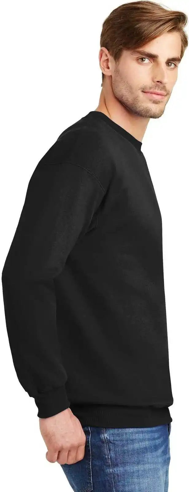 Hanes F260 Ultimate Cotton Crewneck Sweatshirt - Black