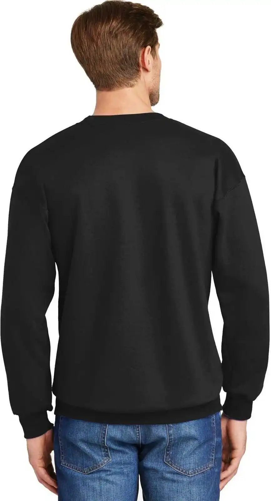 Hanes F260 Ultimate Cotton Crewneck Sweatshirt - Black