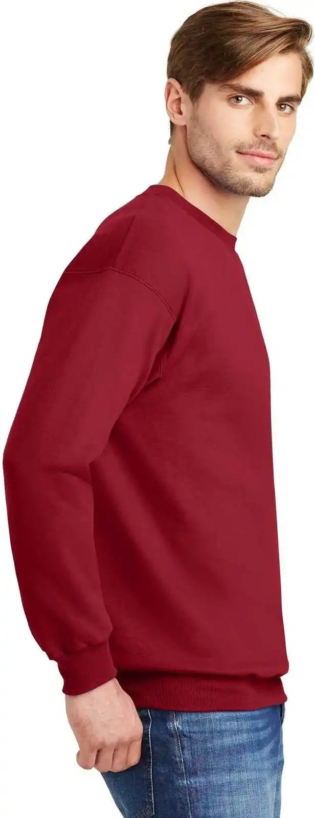 Hanes F260 Ultimate Cotton Crewneck Sweatshirt - Deep Red