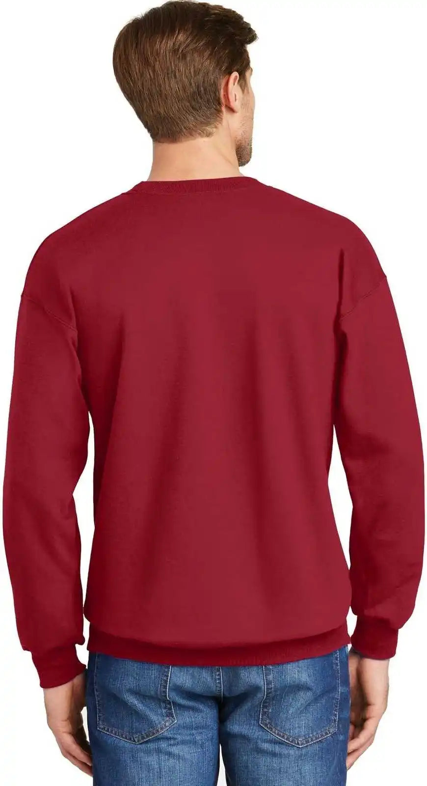 Hanes F260 Ultimate Cotton Crewneck Sweatshirt - Deep Red