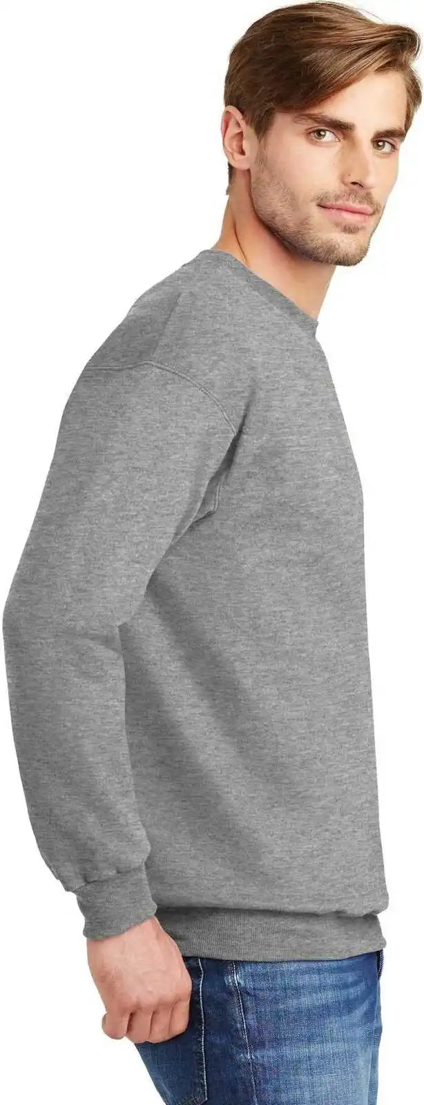 Hanes F260 Ultimate Cotton Crewneck Sweatshirt Light Steel