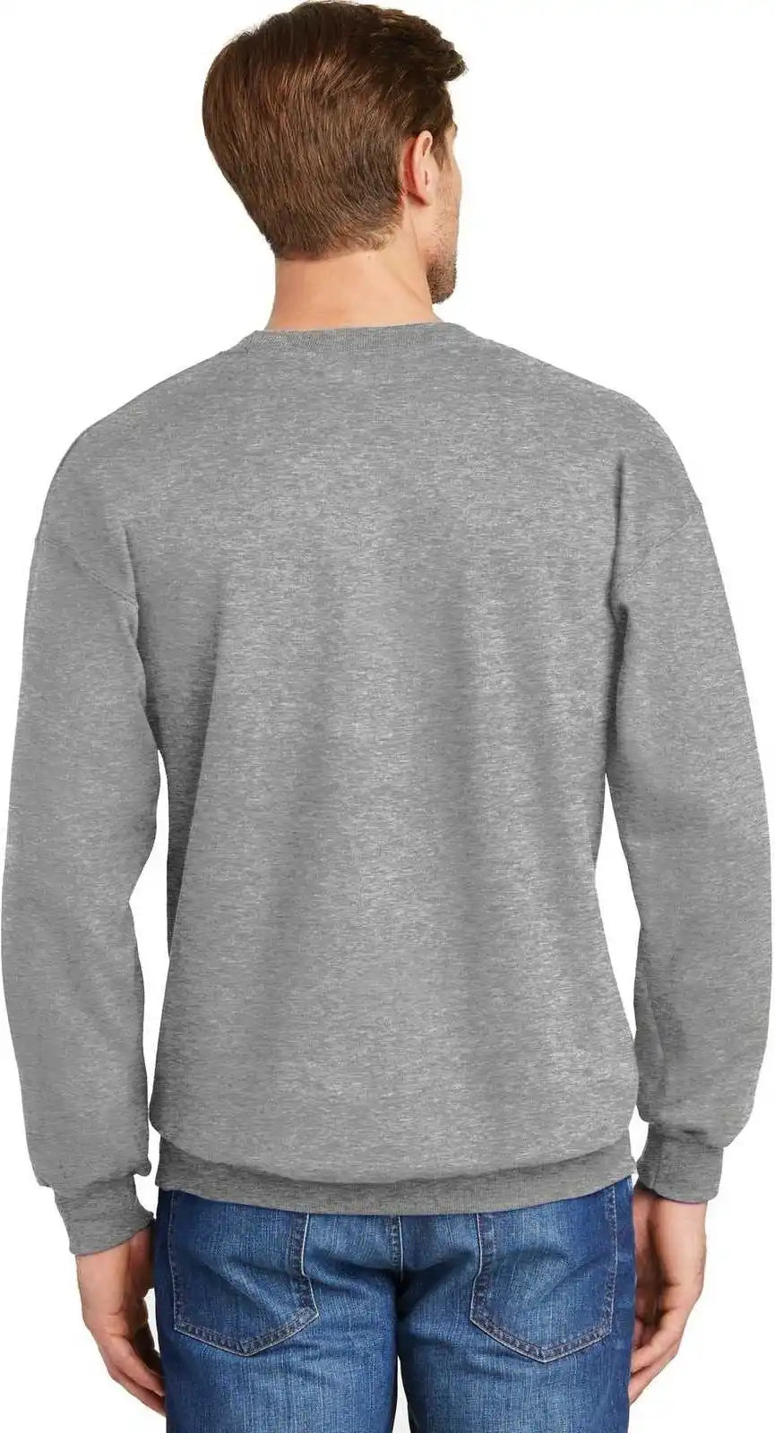 Hanes F260 Ultimate Cotton Crewneck Sweatshirt Light Steel