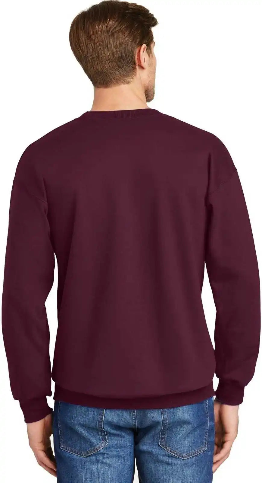 Hanes F260 Ultimate Cotton Crewneck Sweatshirt Maroon