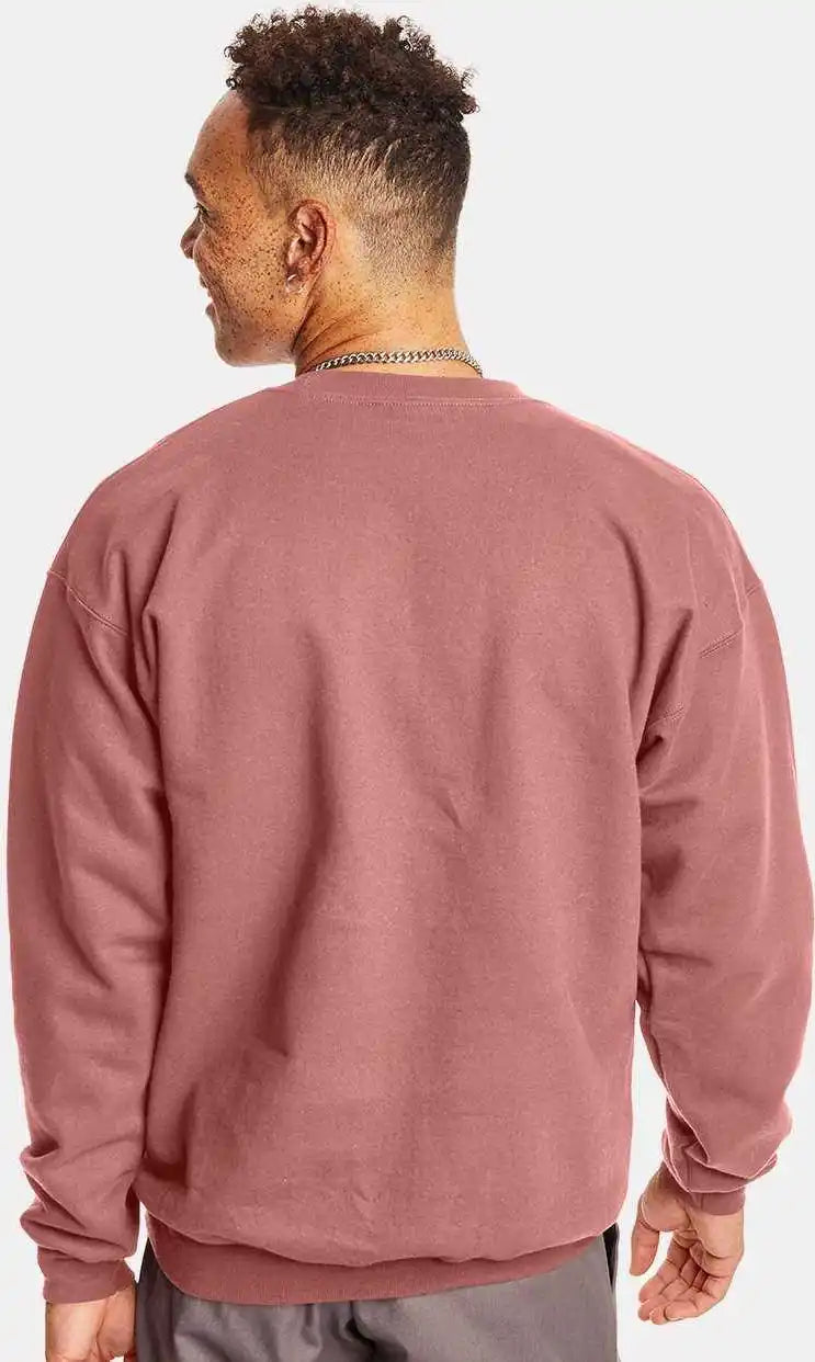 Hanes F260 Ultimate Cotton Crewneck Sweatshirt Mauve