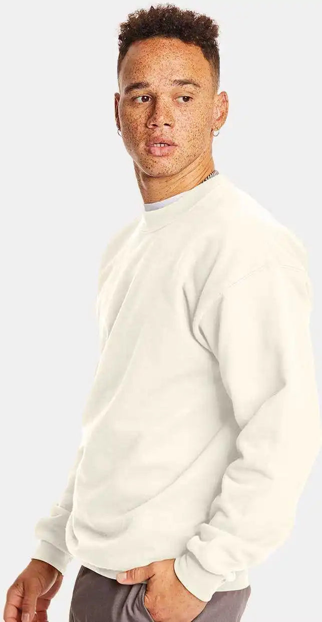 Hanes F260 Ultimate Cotton Crewneck Sweatshirt Natural