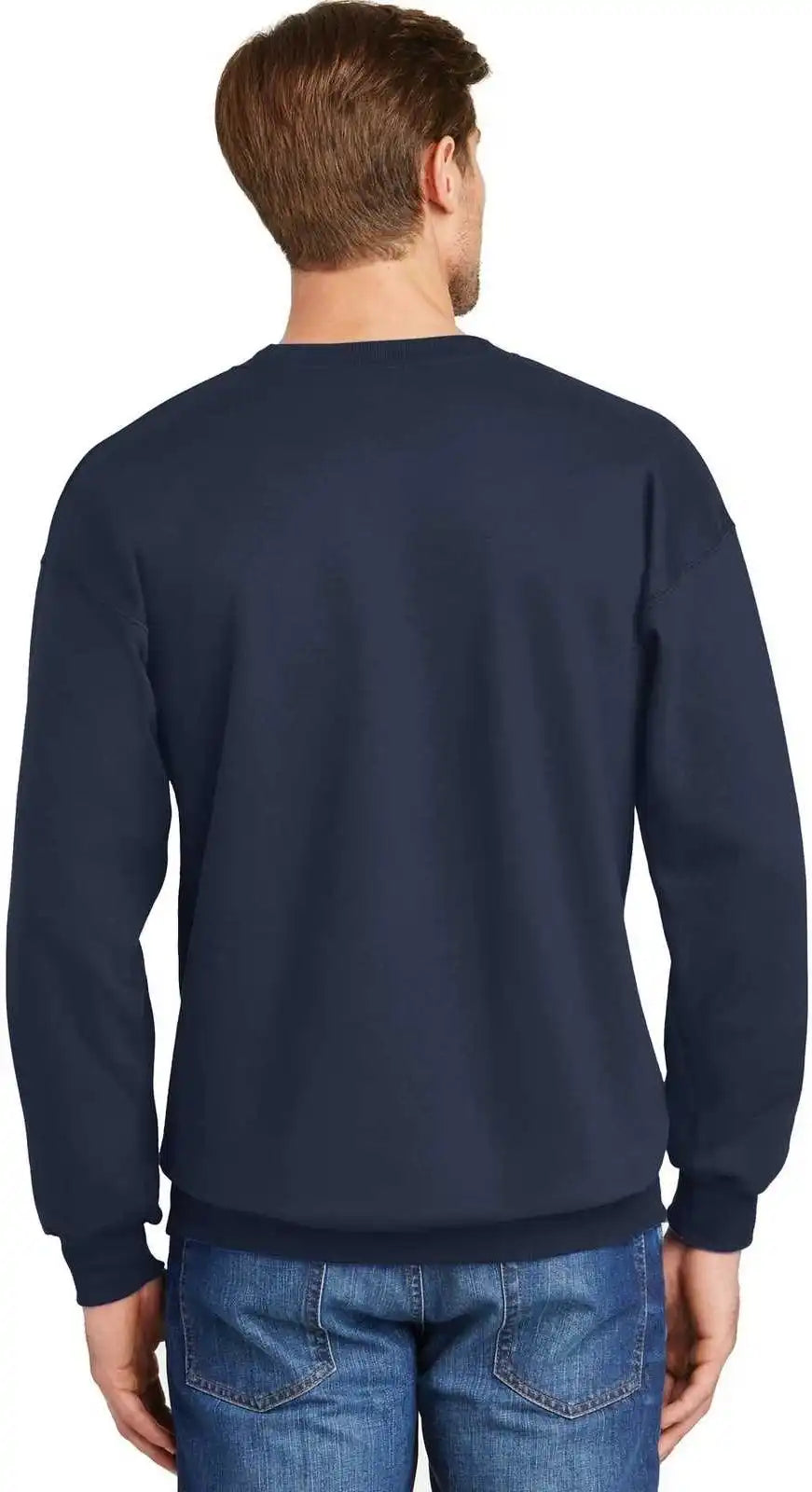 Hanes F260 Ultimate Cotton Crewneck Sweatshirt Navy