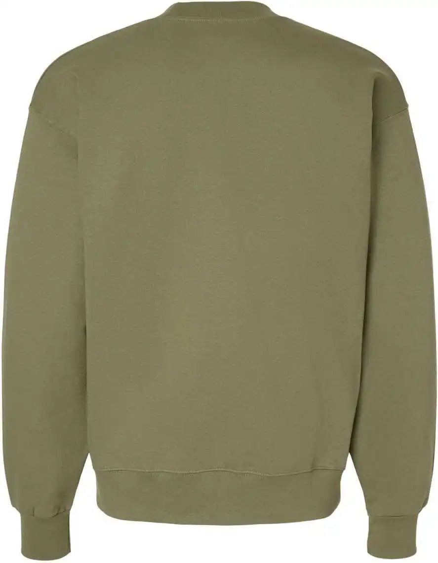 Hanes F260 Ultimate Cotton Crewneck Sweatshirt Oregano