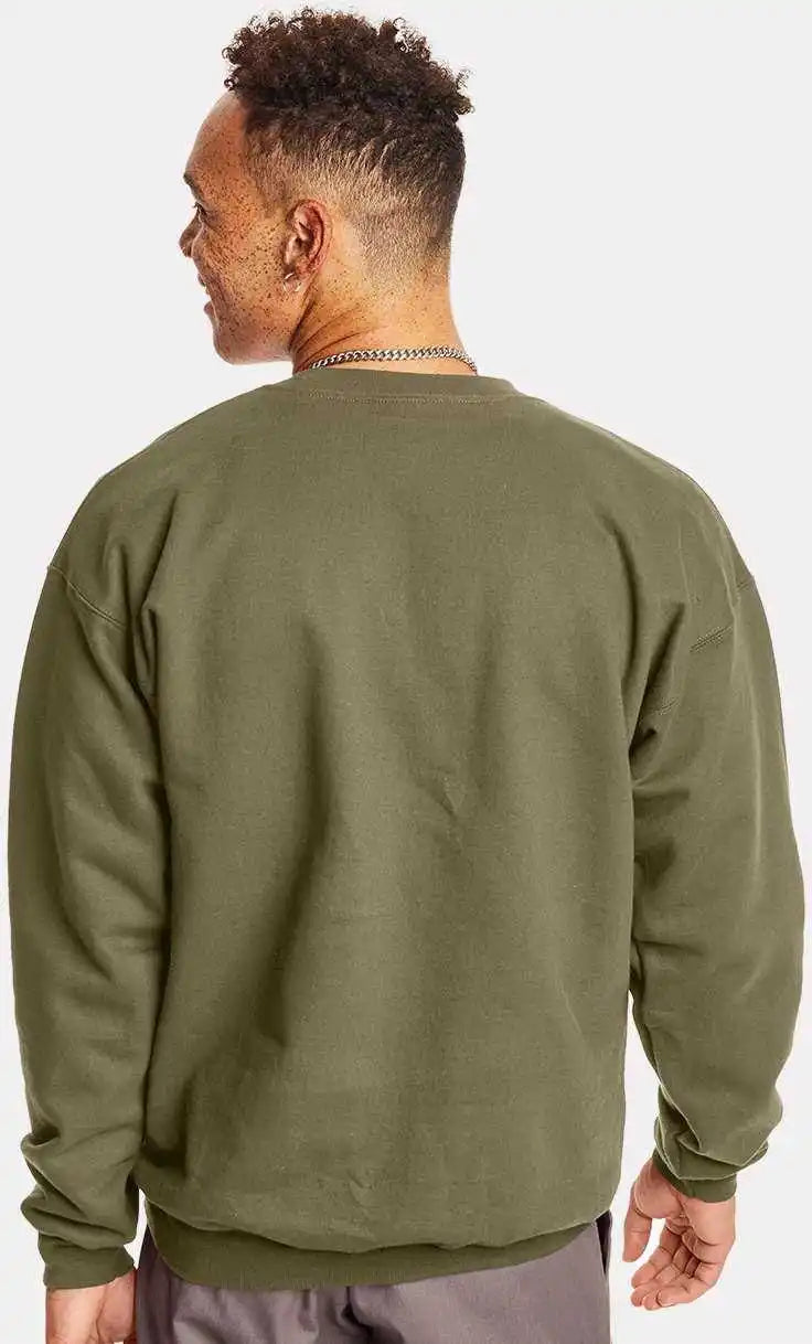 Hanes F260 Ultimate Cotton Crewneck Sweatshirt Oregano