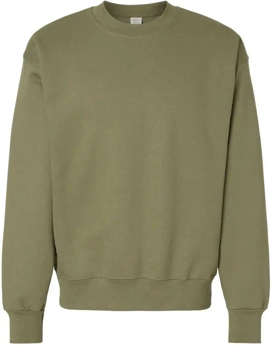 Hanes F260 Ultimate Cotton Crewneck Sweatshirt Oregano