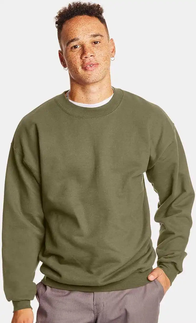 Hanes F260 Ultimate Cotton Crewneck Sweatshirt Oregano