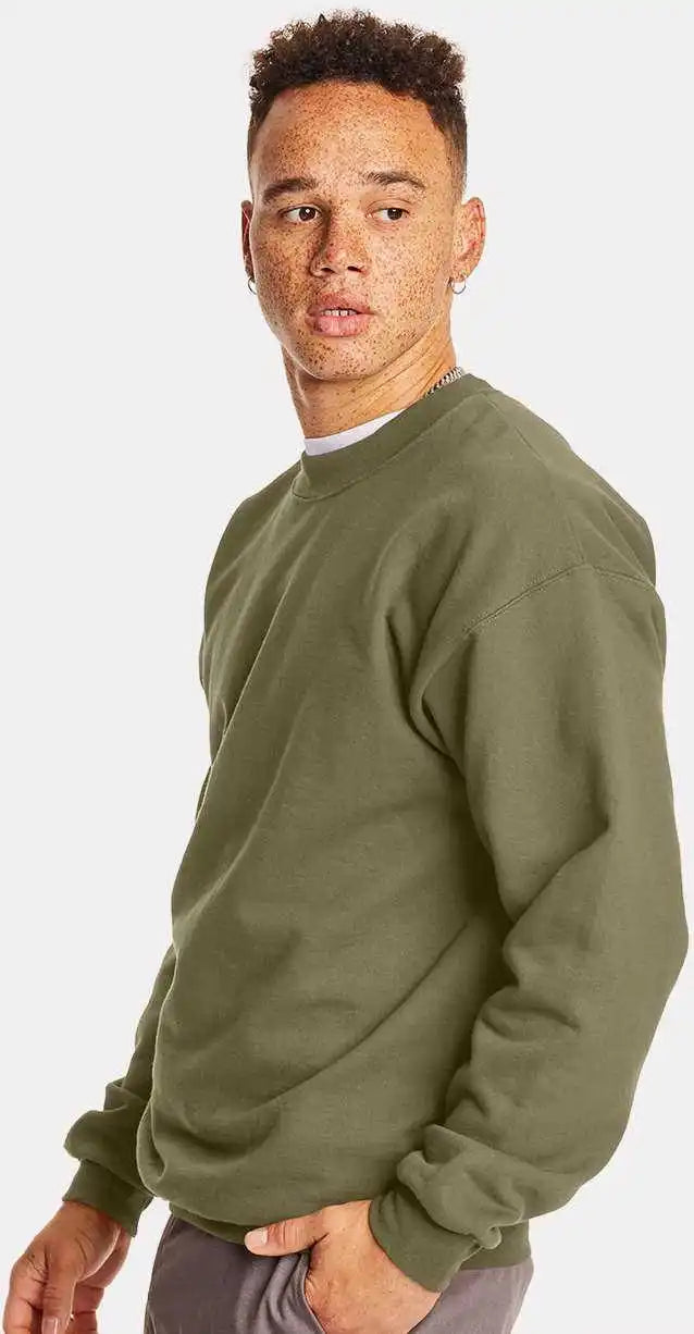 Hanes F260 Ultimate Cotton Crewneck Sweatshirt Oregano