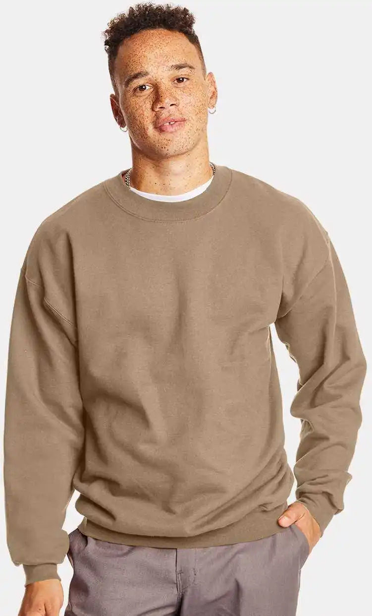 Hanes F260 Ultimate Cotton Crewneck Sweatshirt - Pebble