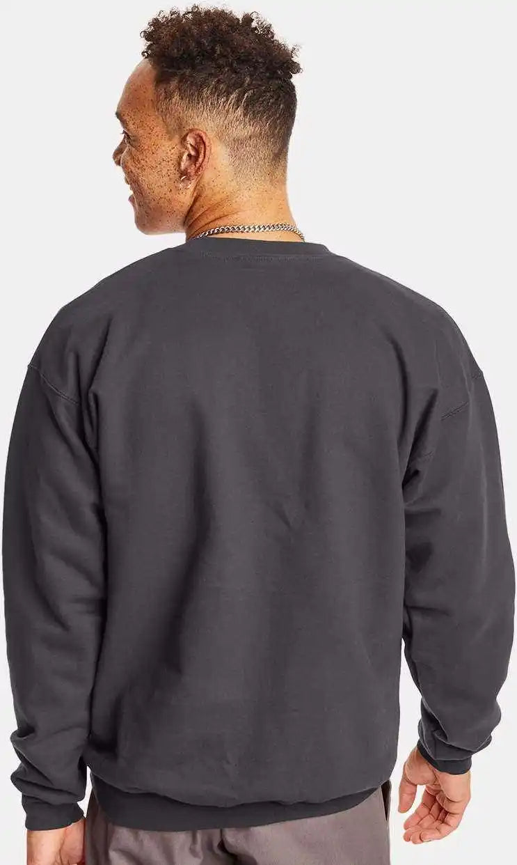 Hanes F260 Ultimate Cotton Crewneck Sweatshirt Smoke Grey