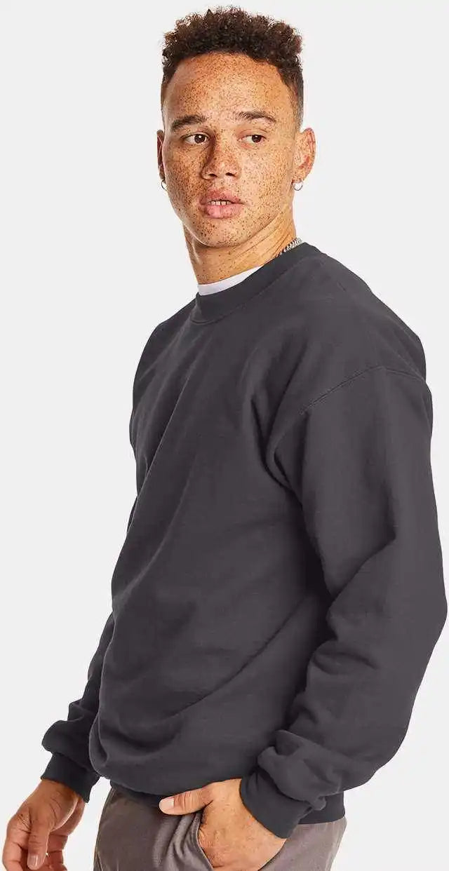 Hanes F260 Ultimate Cotton Crewneck Sweatshirt Smoke Grey